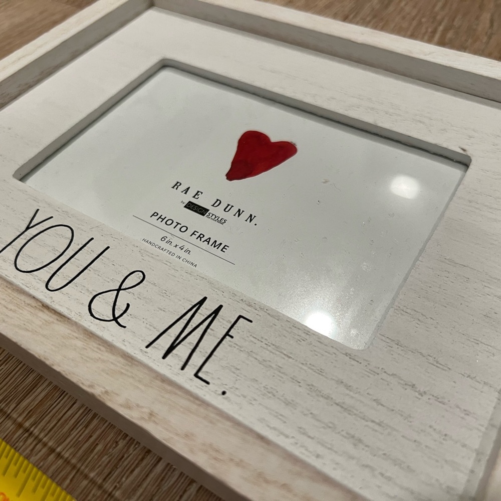 You & Me Rae Dunn 4x6” picture frame with stand